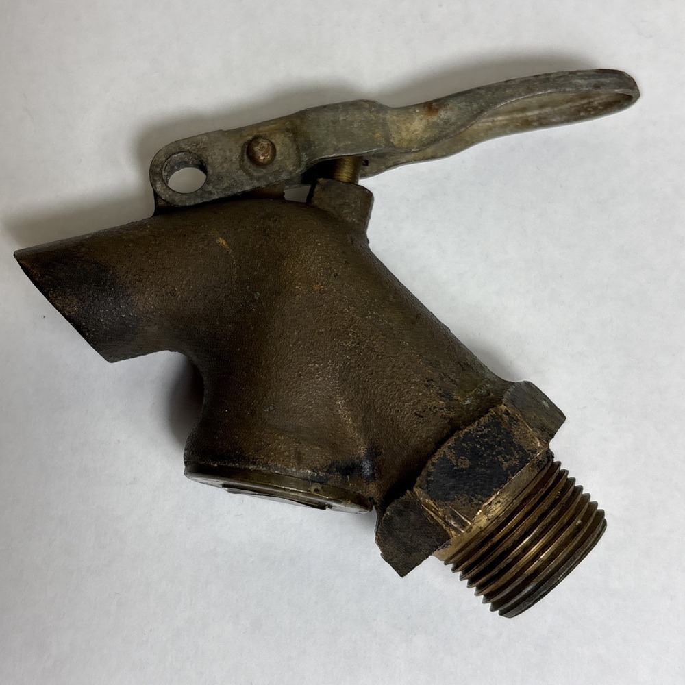 VINTAGE BARRETT BRASS SPIGOT NO 77 CLEVELAND BRASS MFG‎ CO 1"